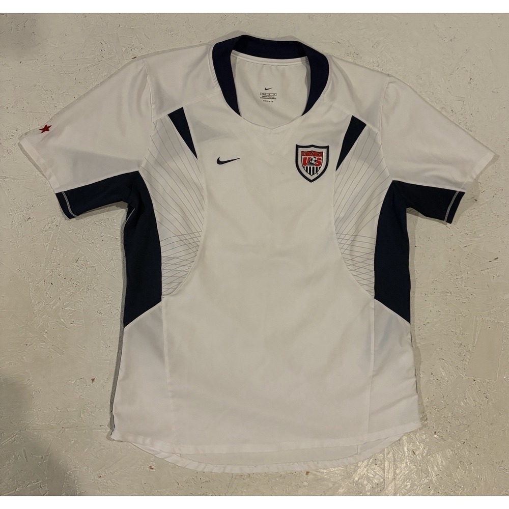 Nike 2003-04 USWNT USA Soccer Away Jersey Womens M White Rare World Cup Olympics